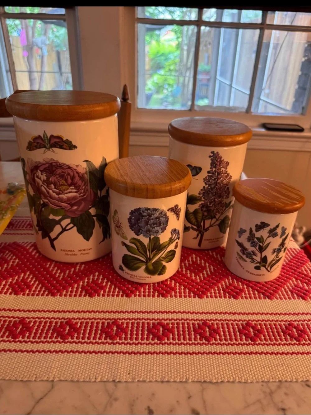 Portmeirion canister set of 4. EUC
